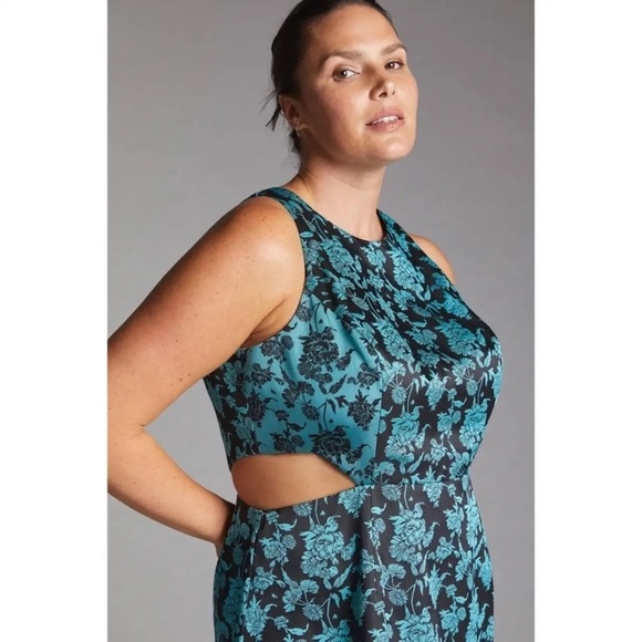 Nwt Anthropologie Hutch Cut-Out Jacquard Embroidered Sleeveless Mini Dress 12 - Picture 2 of 9